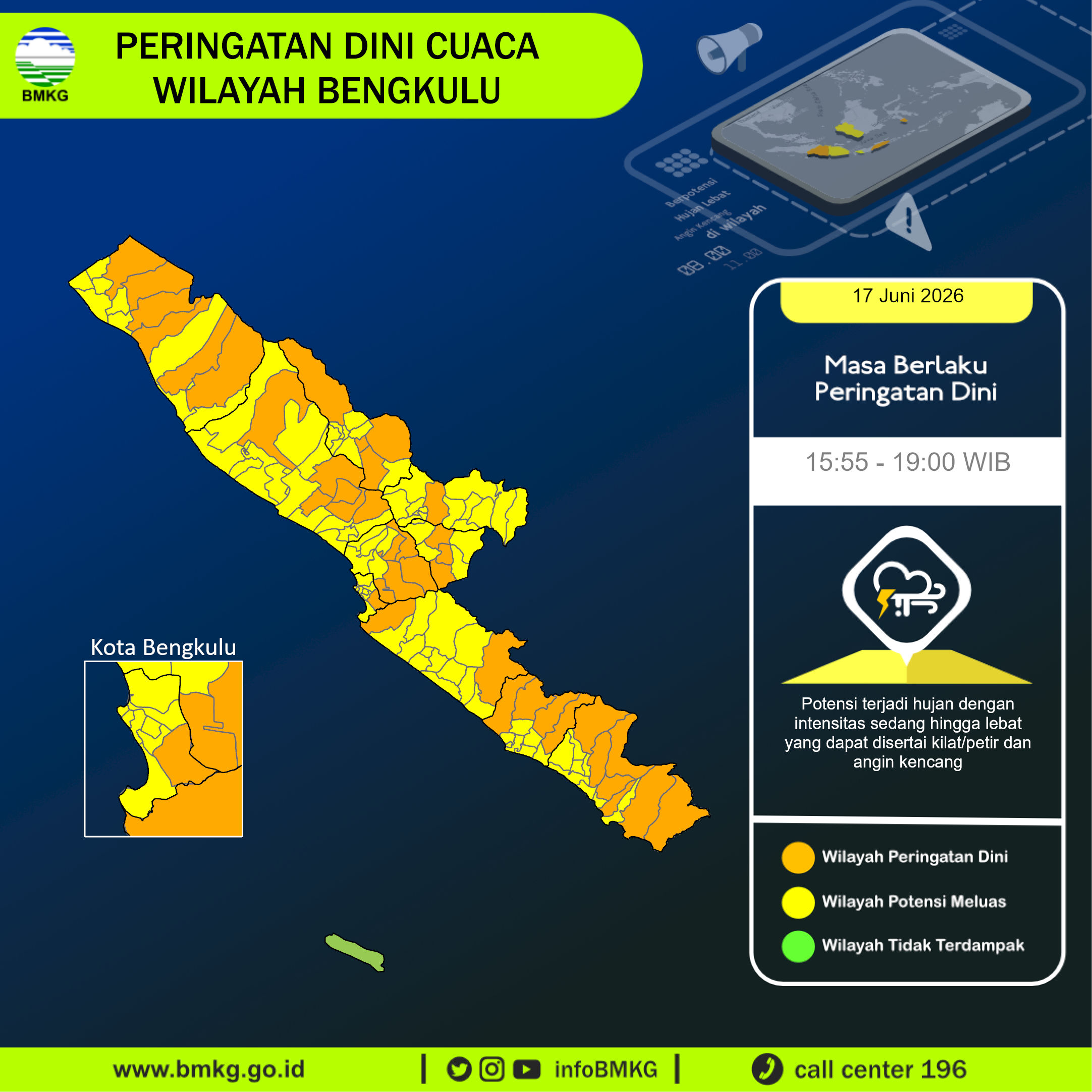 Peringatan Dini Cuaca Bengkulu