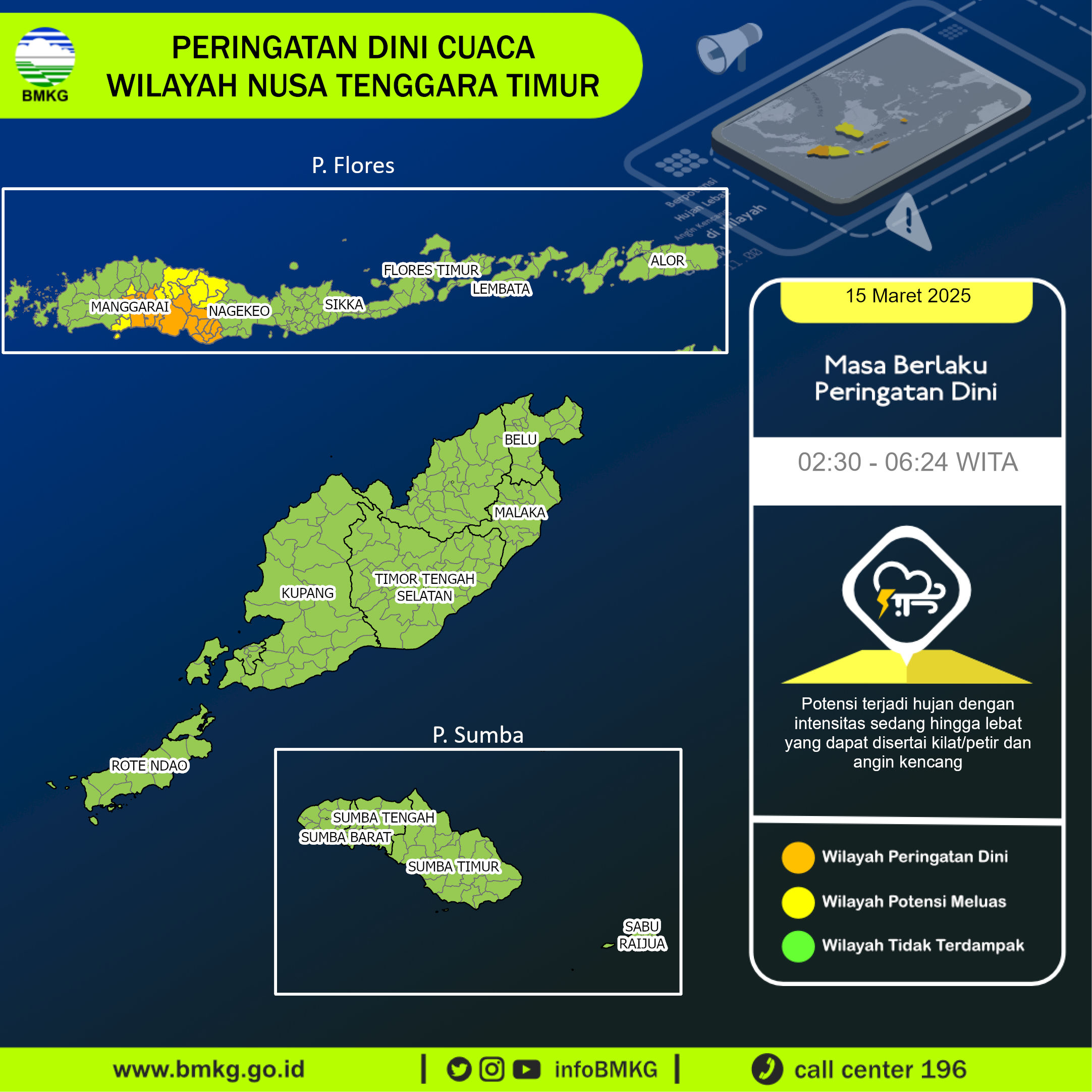 Peringatan Dini Cuaca Wilayah NTT