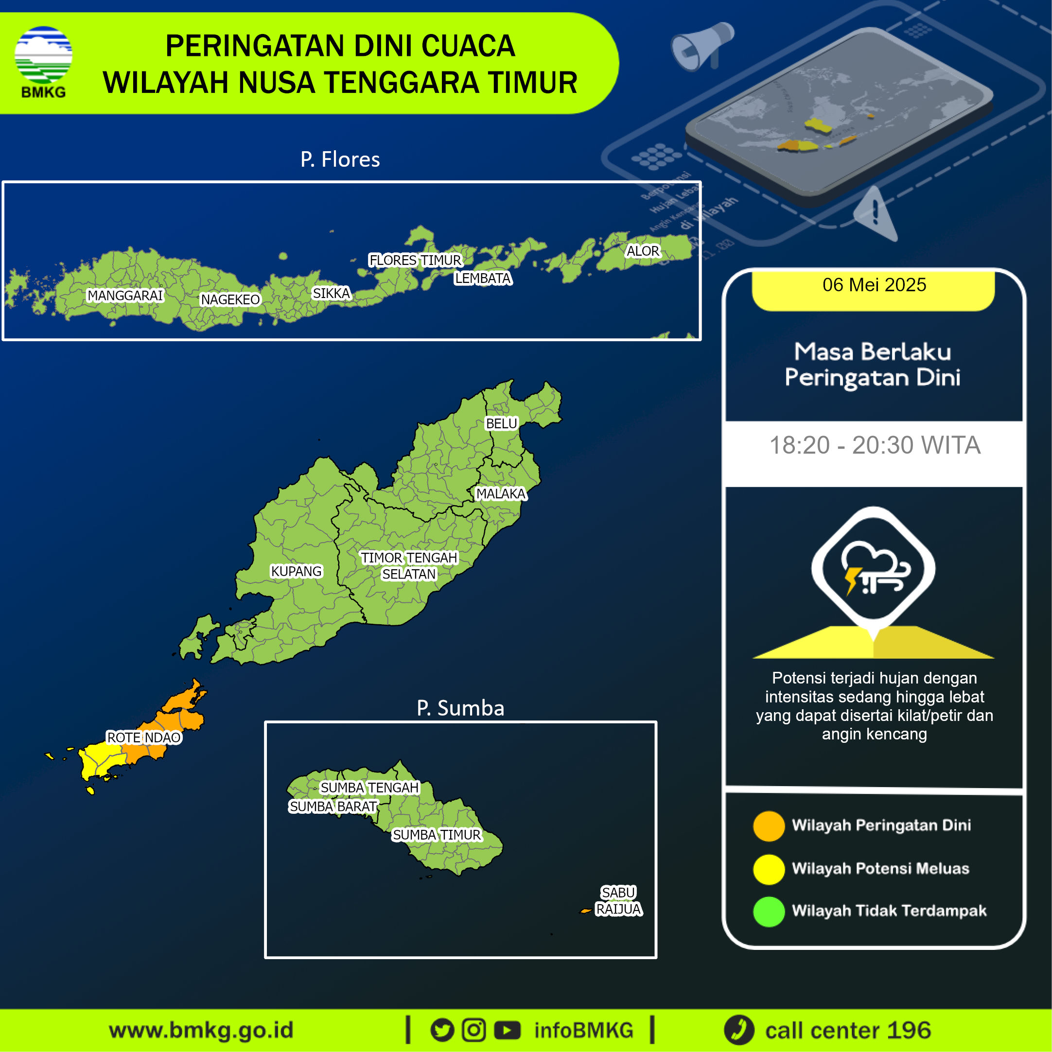 Peringatan Dini Cuaca Wilayah NTT
